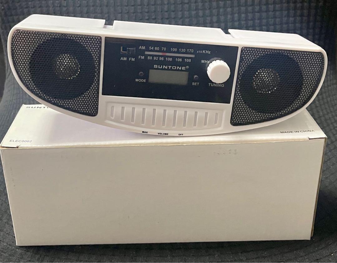 Suntone AM/FM Battery Operated Radio with Digital Clock, Audio, Other