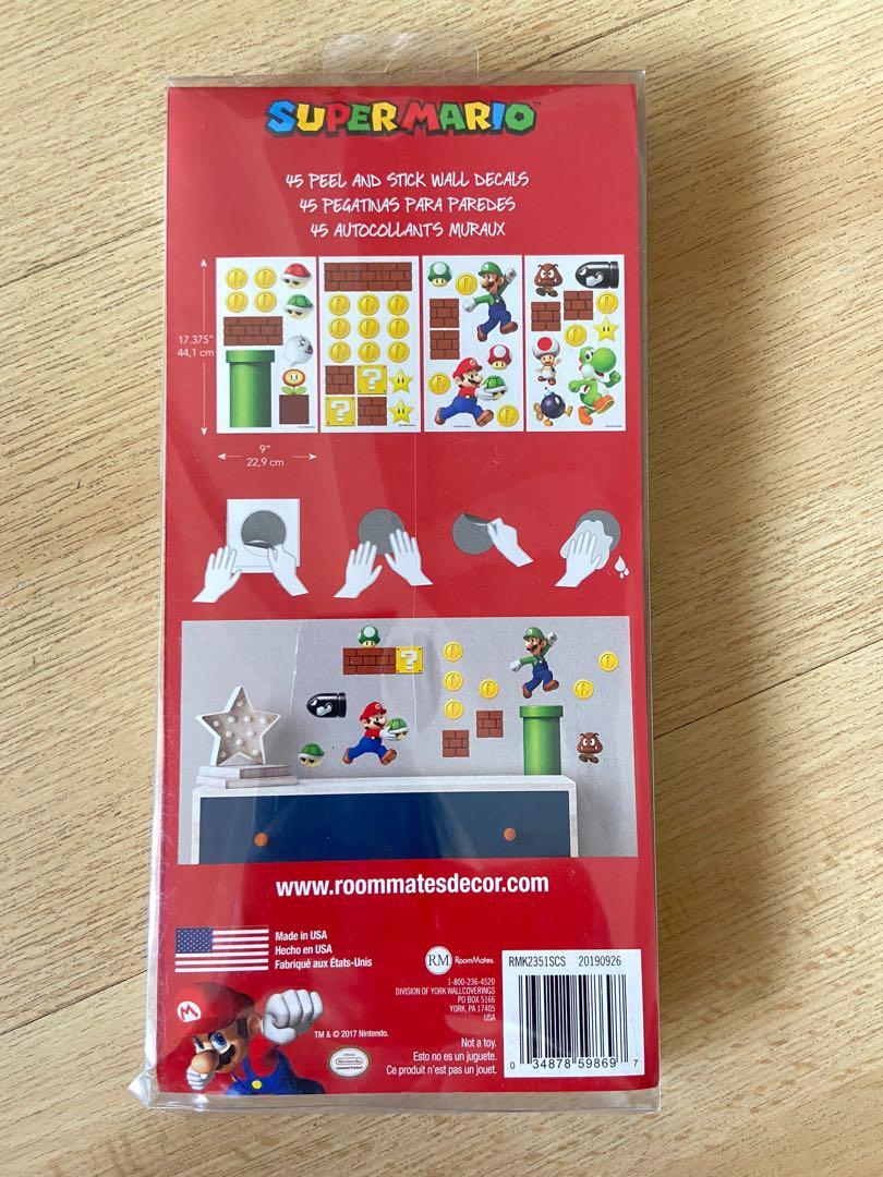 Super Mario Wall Decal (Category: Infant Playtime) located in Mandaluyong City. Submitted by bumbletumble (Listing ID 1162767975, Image 2). Description: Brand new Removable wall decal Reason for selling: decluttering .