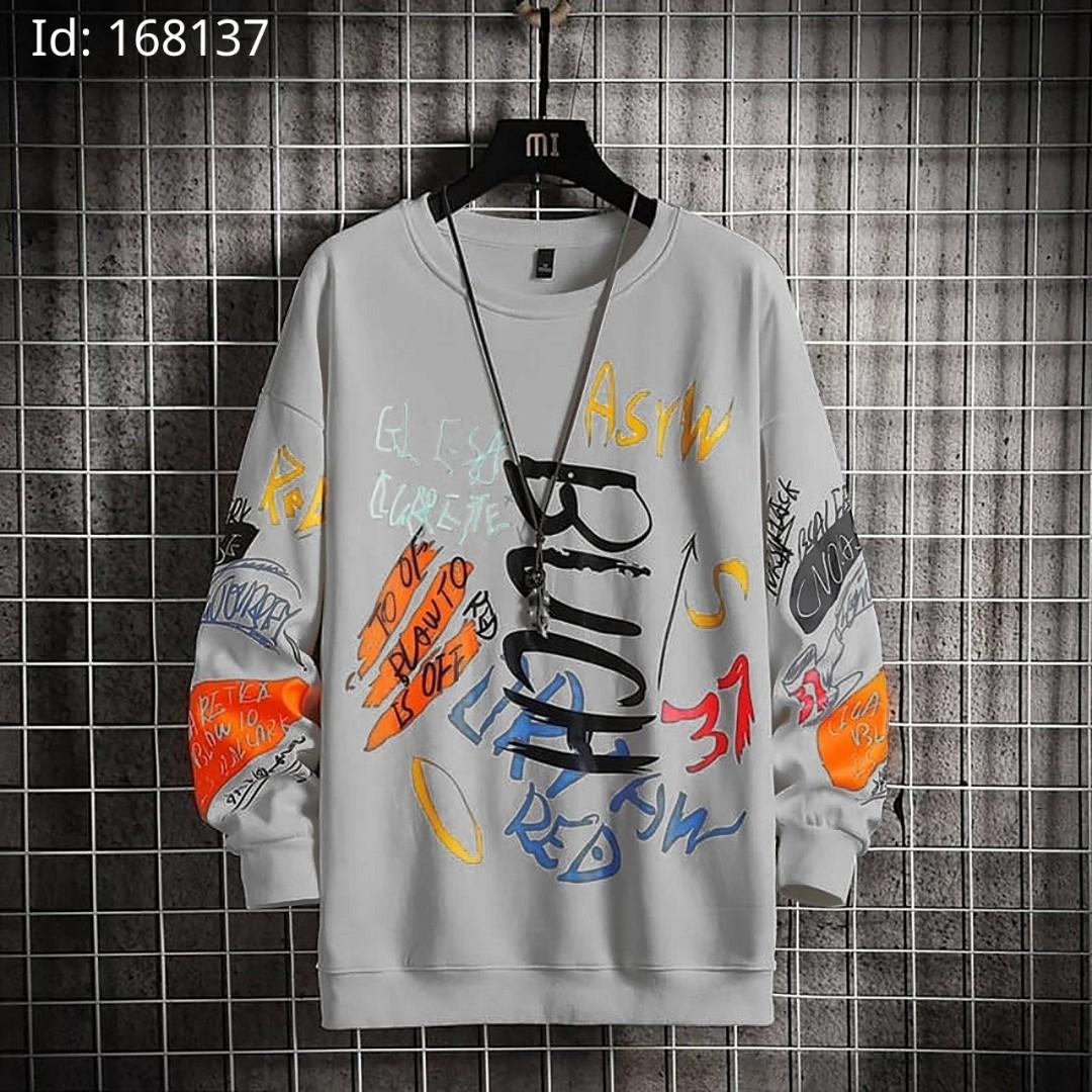 Sweater tanpa hoodie outlet