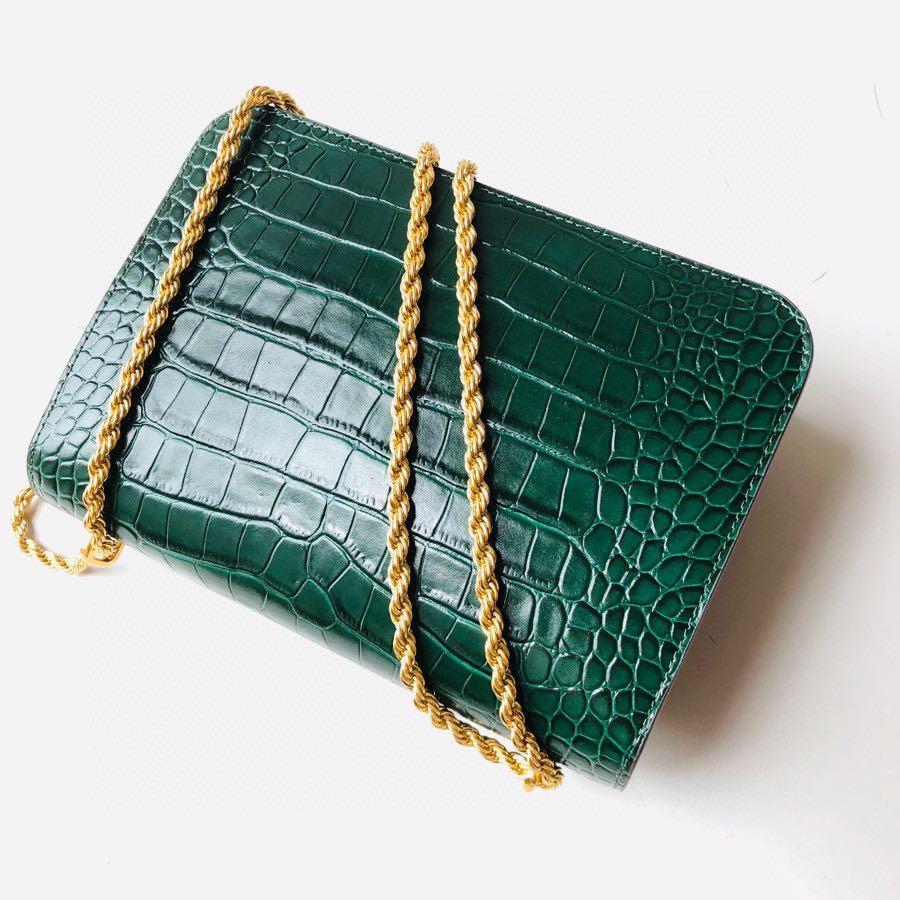 Tory Burch Eleanor crocodile pattern leather shoulderbag slingbag handbag,  Women's Fashion, Bags & Wallets, Shoulder Bags on Carousell