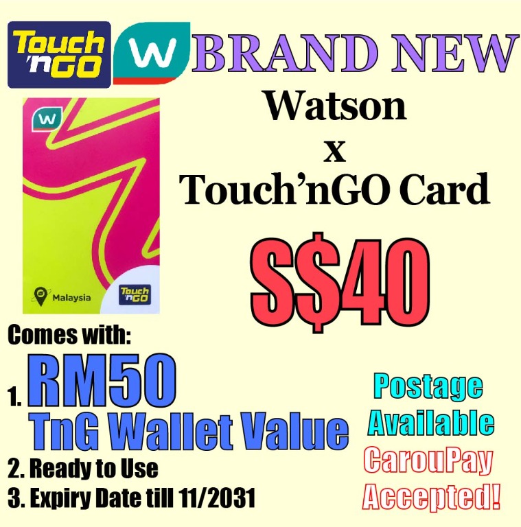 Touch n Go TnG Card RM50 Value, Hobbies & Toys, Travel, Travel ...