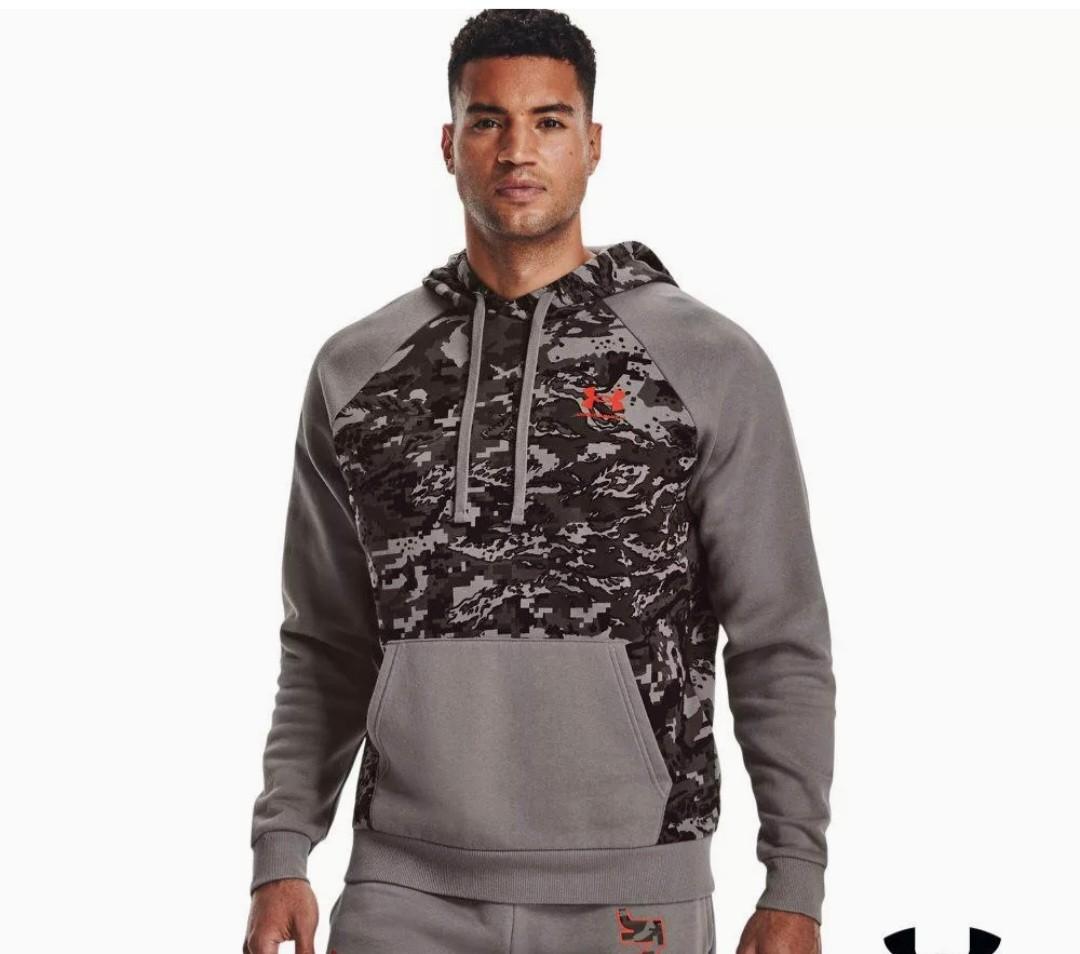 Under Armour Hoodie Rival Fleece Camo Men s Fashion Tops Sets
