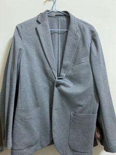 Uniqlo 灰色軟性西裝外套