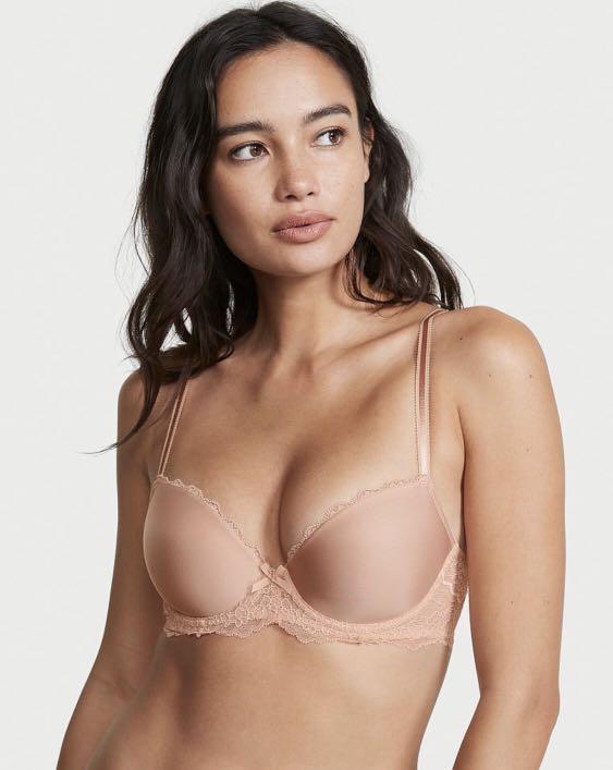 VICTORIA'S SECRET DREAM ANGELS LIGHTLY LINED FLORAL DEMI BRA