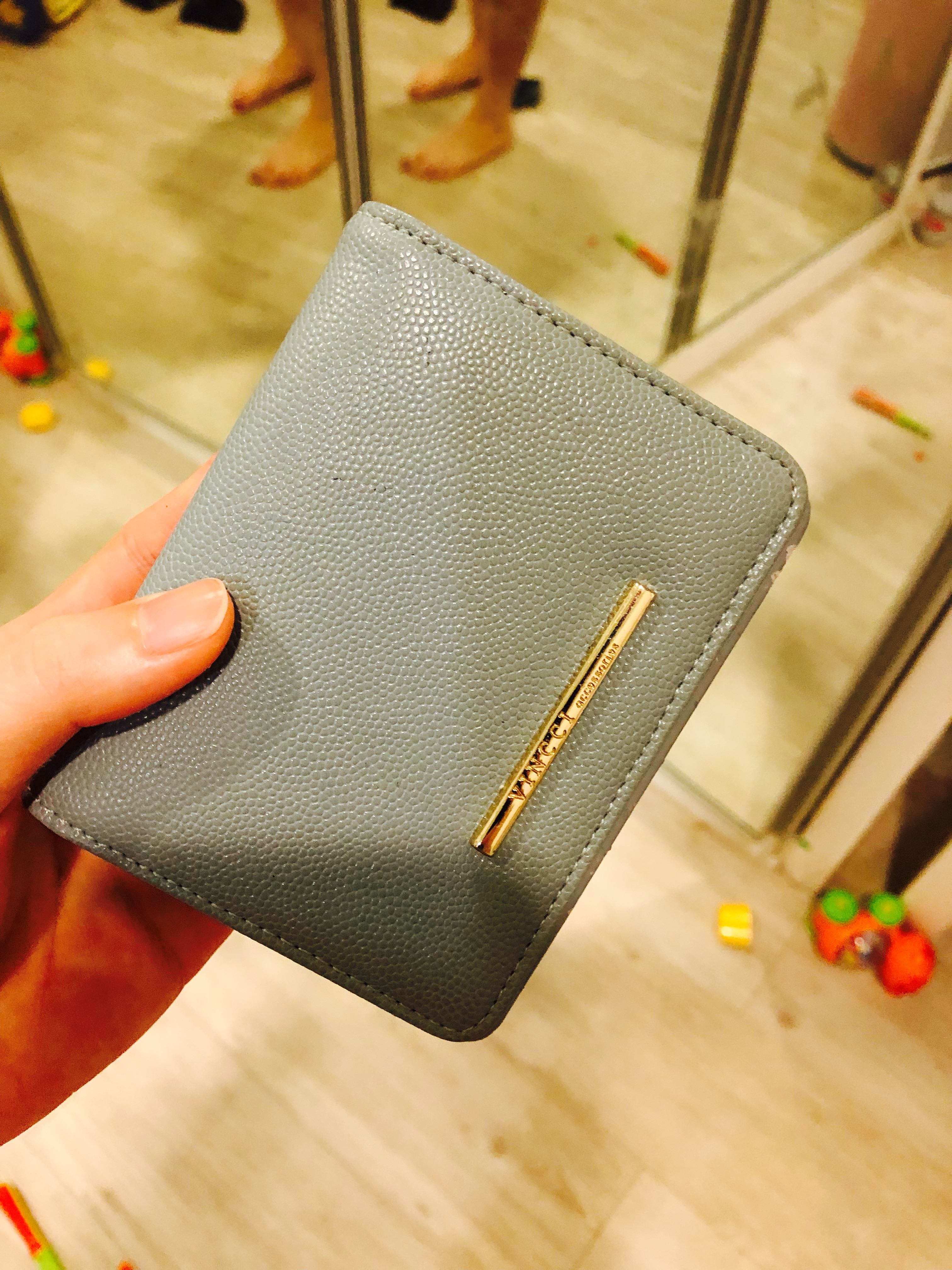 VINCCI small baby blue wallet