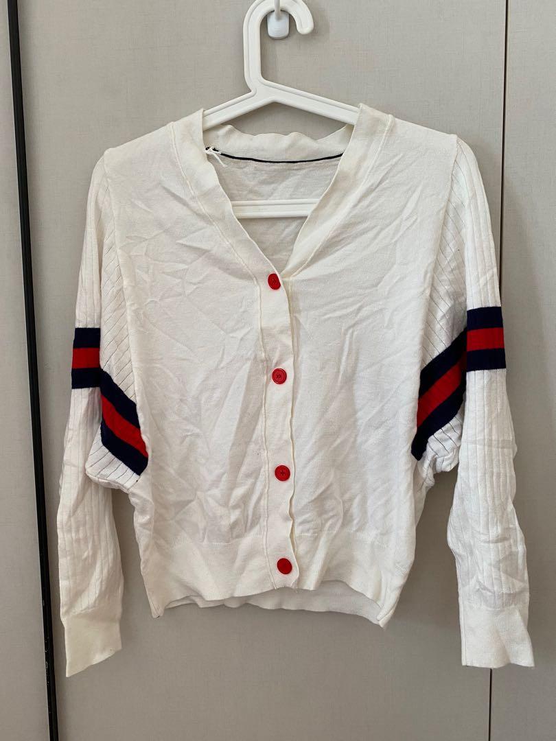 White Batwing Cardigan