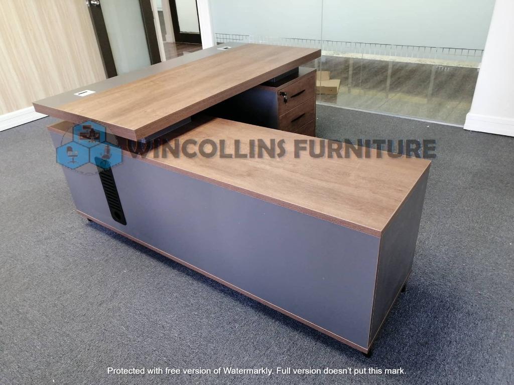 wooden type executive table - office table, Furniture & Home Living ...