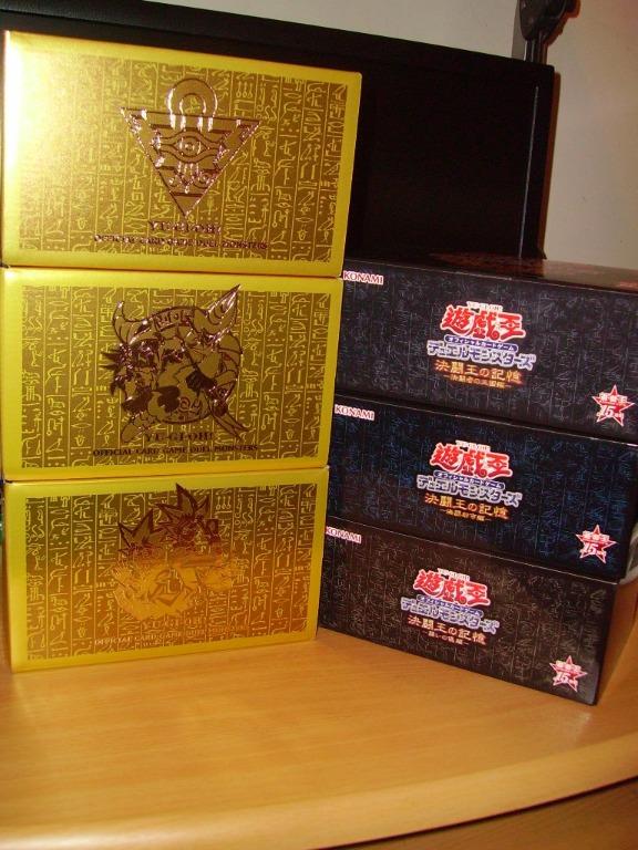 遊戲王15週年三幻神紀念禮盒決鬪王的記憶(A+B+C) 全新未開圖二為