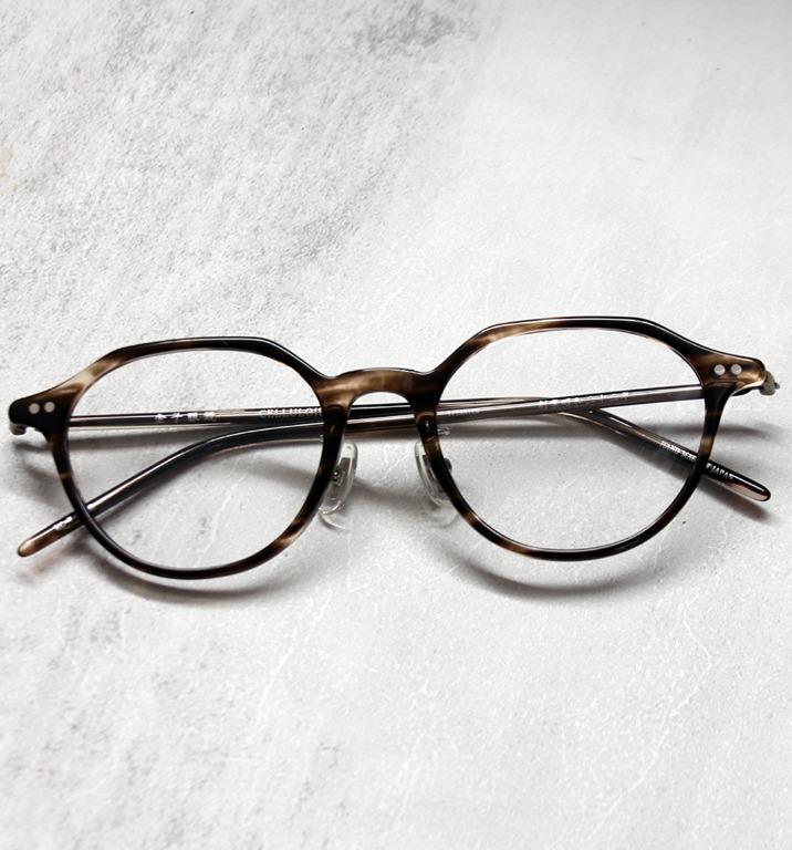 金子眼鏡KC-74 CHS 賽璐珞眼鏡celluloid, SIZE:49-19-145, 男裝, 手錶  