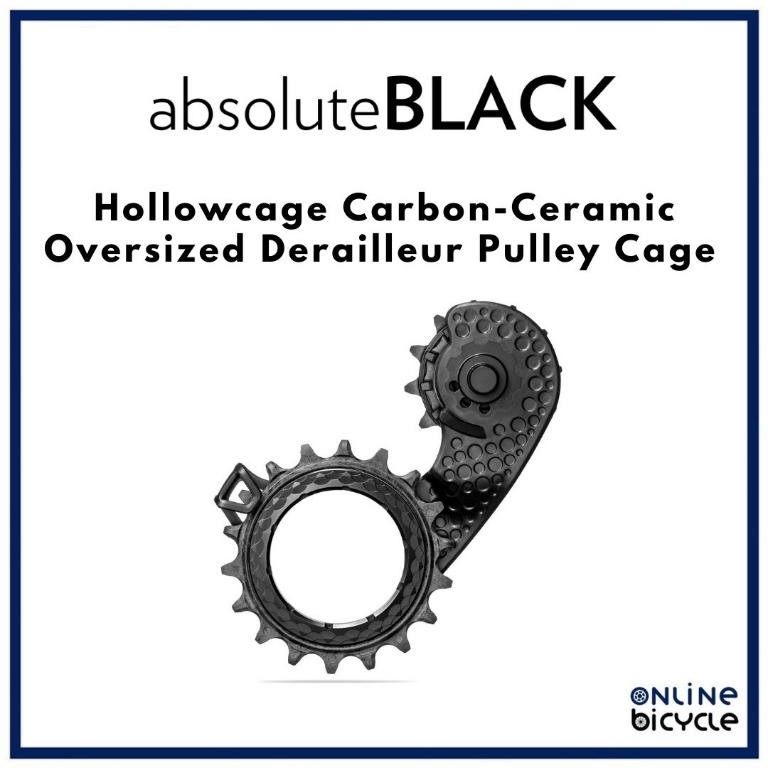 Cage De Poulie Surdimensionnée AbsoluBLACK HOLLOWcage Pour Shimano – Noir