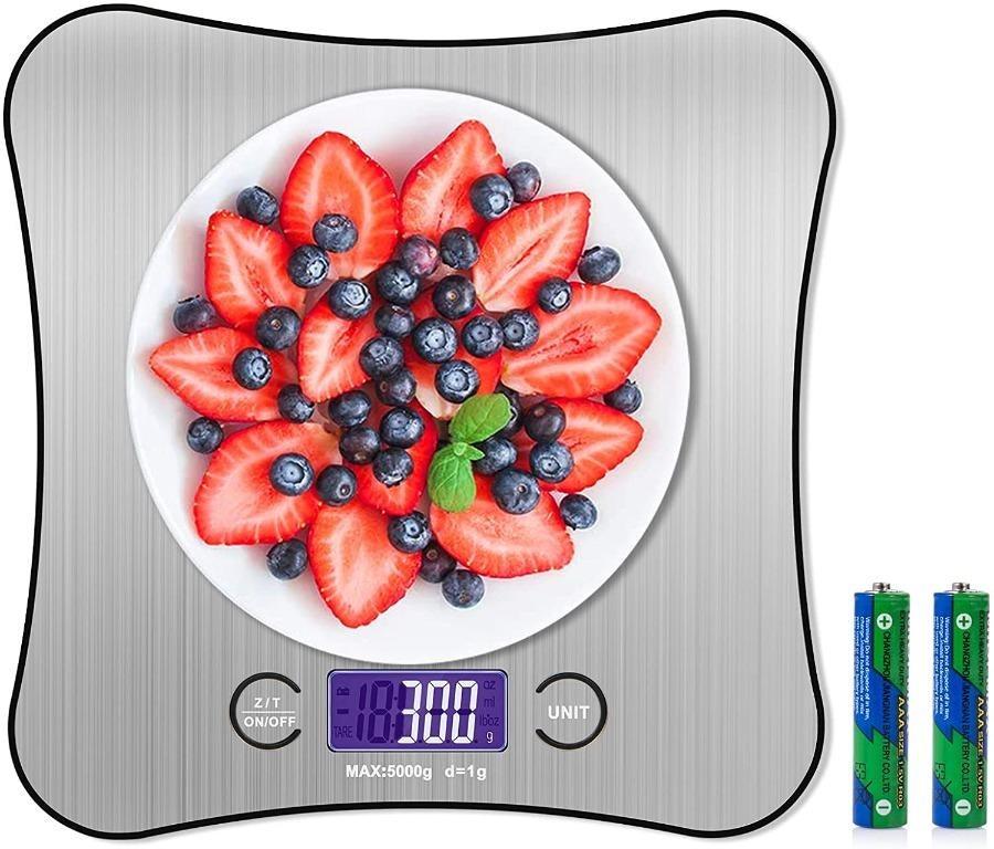 Adoric digital scale kitchen stainless steel 5kg/11 lbs scale 