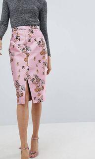 Asos premium embroidery floral skirt