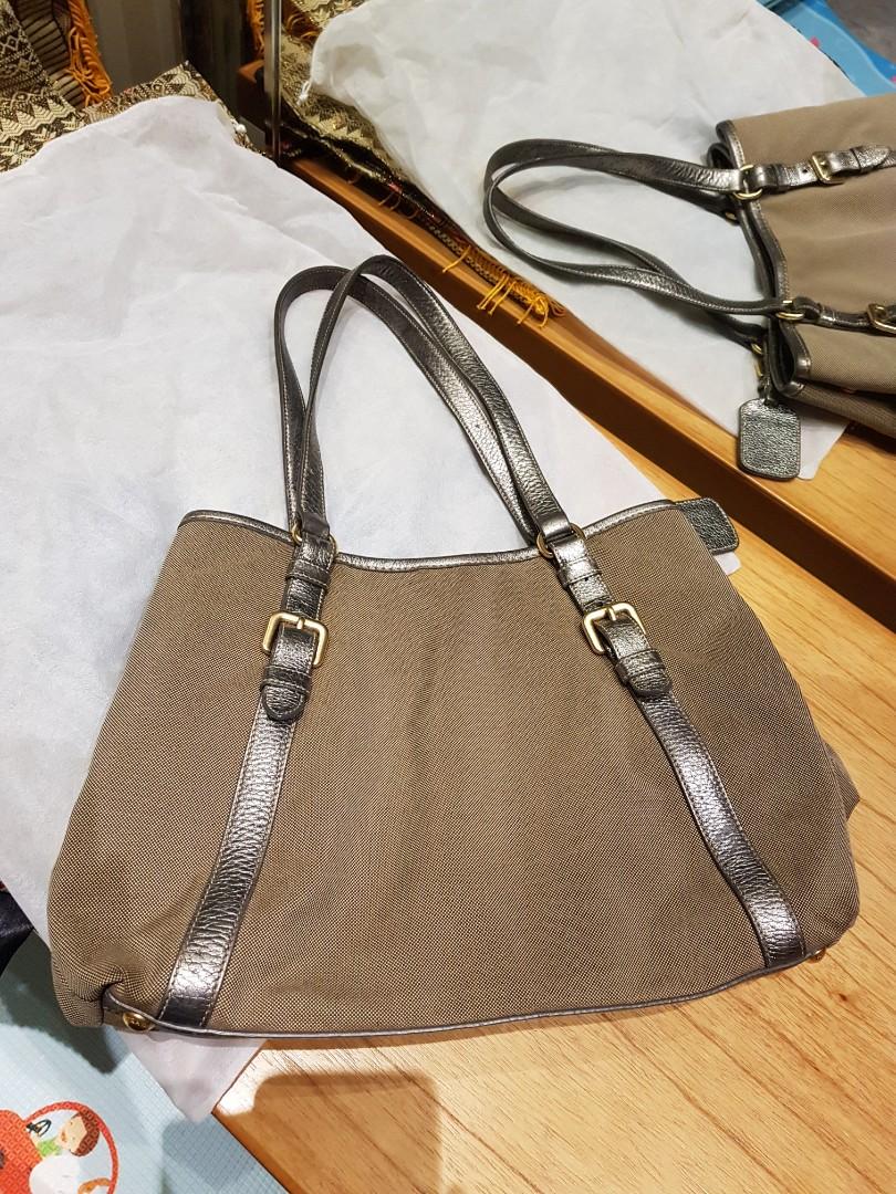 Prada canvas tas clearance