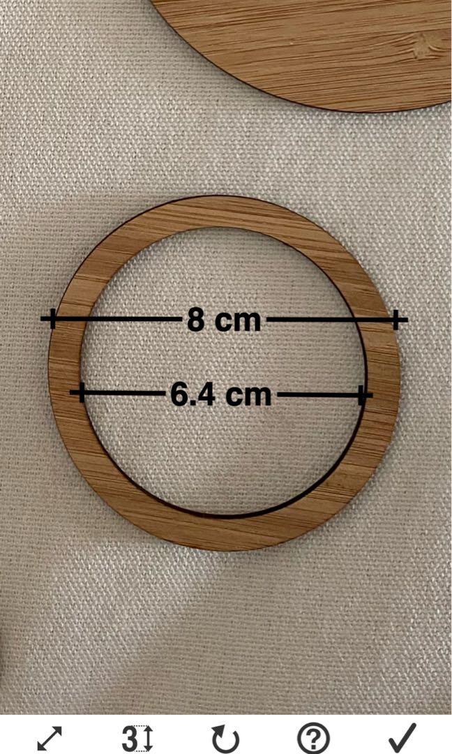 Bamboo wooden rings for crafting, Hobbies & Toys, Stationery & Craft, Craft  Supplies & Tools on Carousell