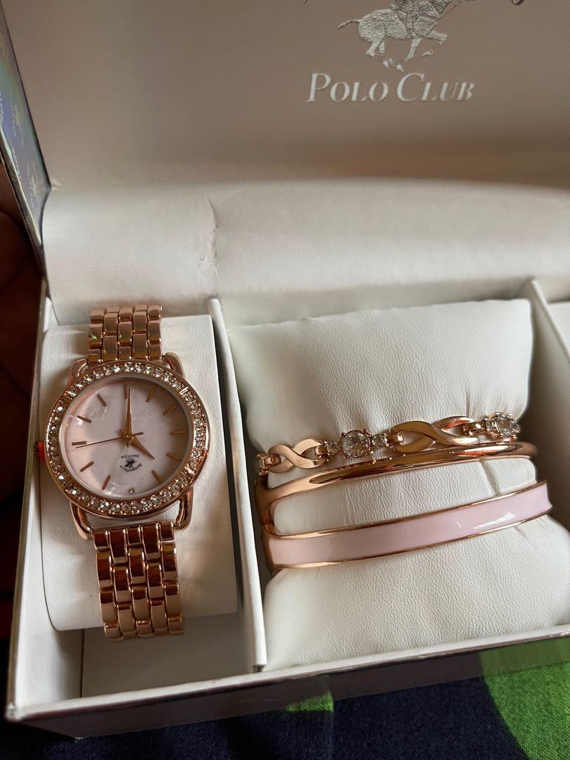 Beverly hills polo club watch set sale