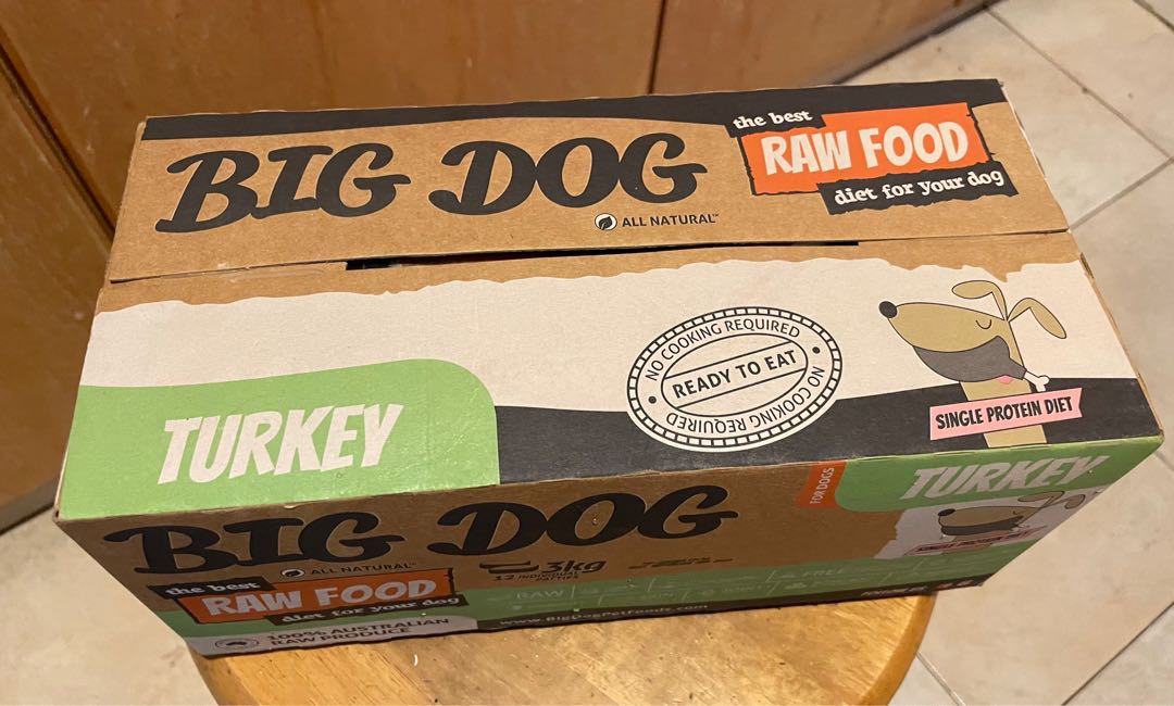 Big Dog Raw Food Turkey flavour, Pet Supplies, Pet Food on Carousell