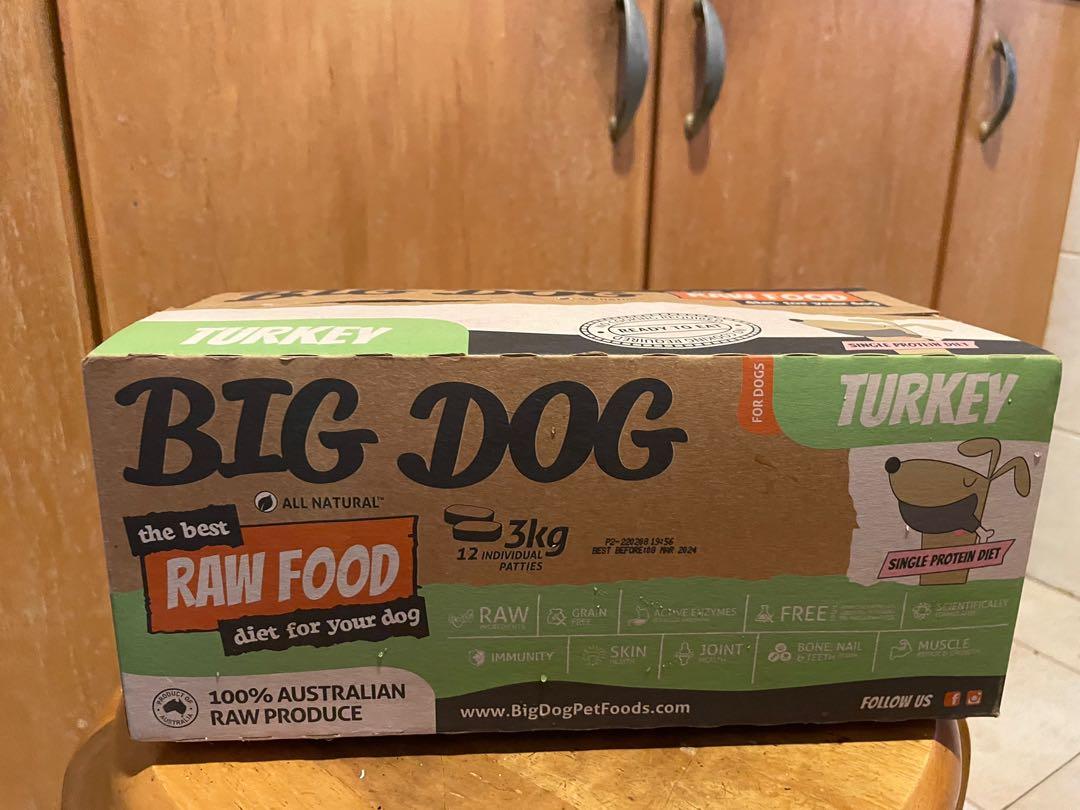 Big Dog Raw Food Turkey flavour, Pet Supplies, Pet Food on Carousell