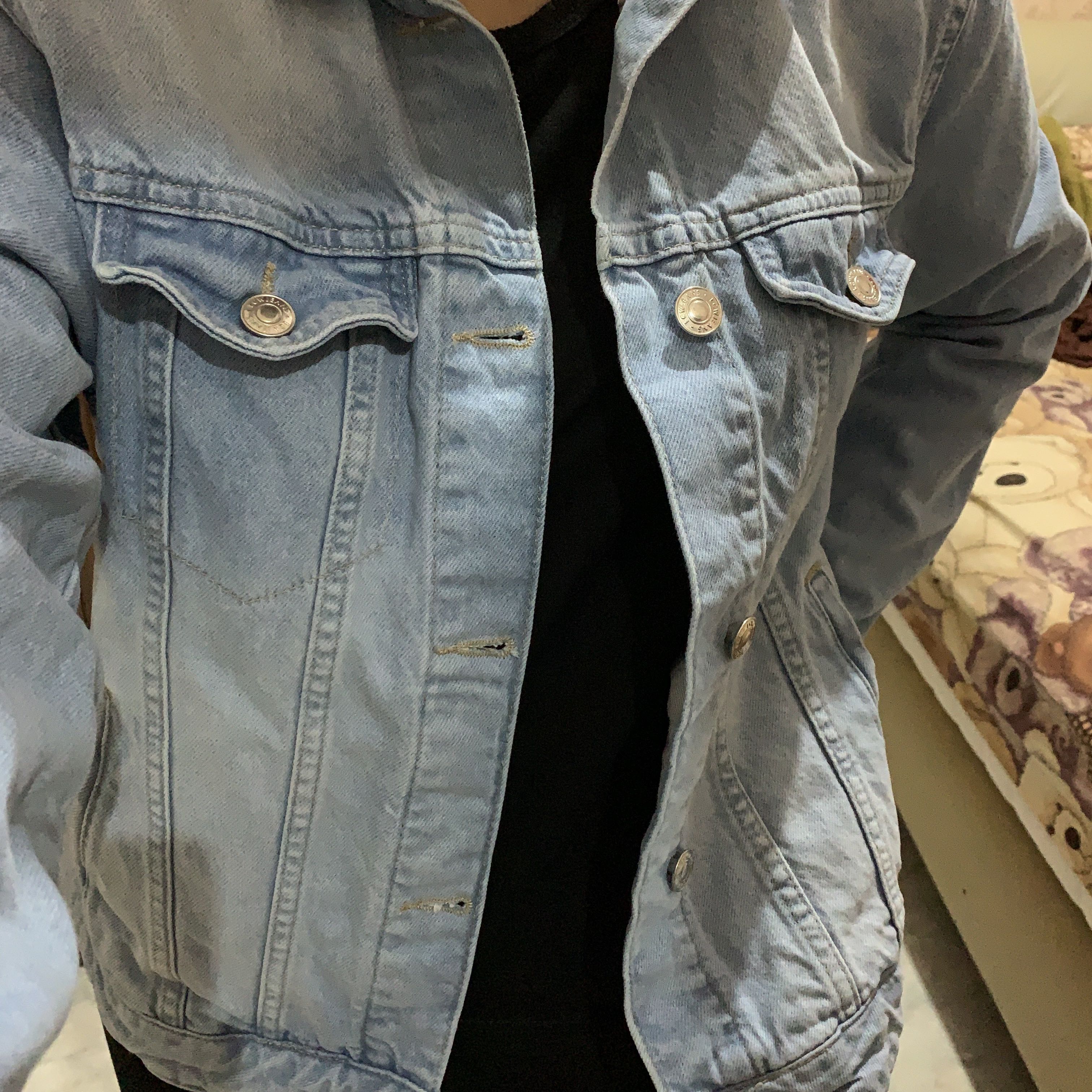 Blue Denim Jacket, Fesyen Wanita 