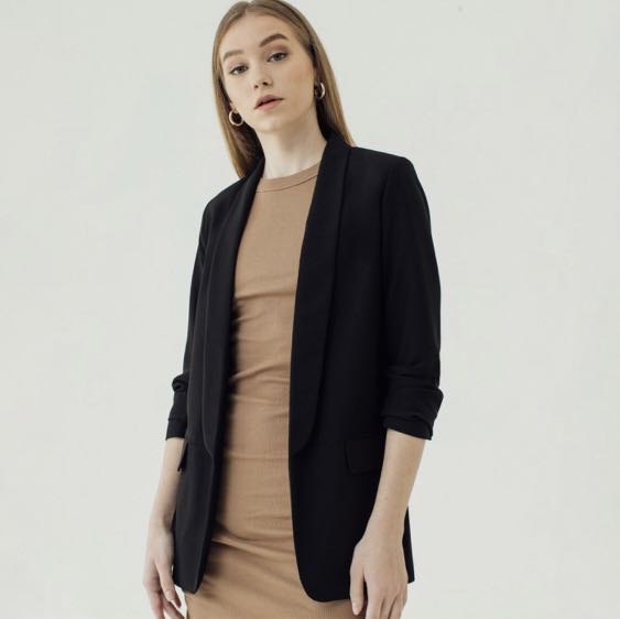 KIEV BLAZER BLACK - Jas Blazer Wanita 