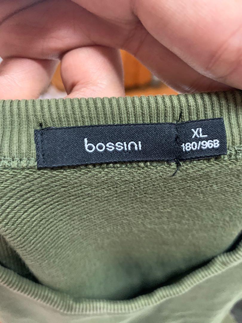 Bossini sweater/jumper olive green (Category: Coats, Jackets and Outerwear) located in Mandaluyong City. Submitted by lzip888 (Listing ID 1163021723, Image 3). Description: Almost new olive green bossini sweater worn it twice .