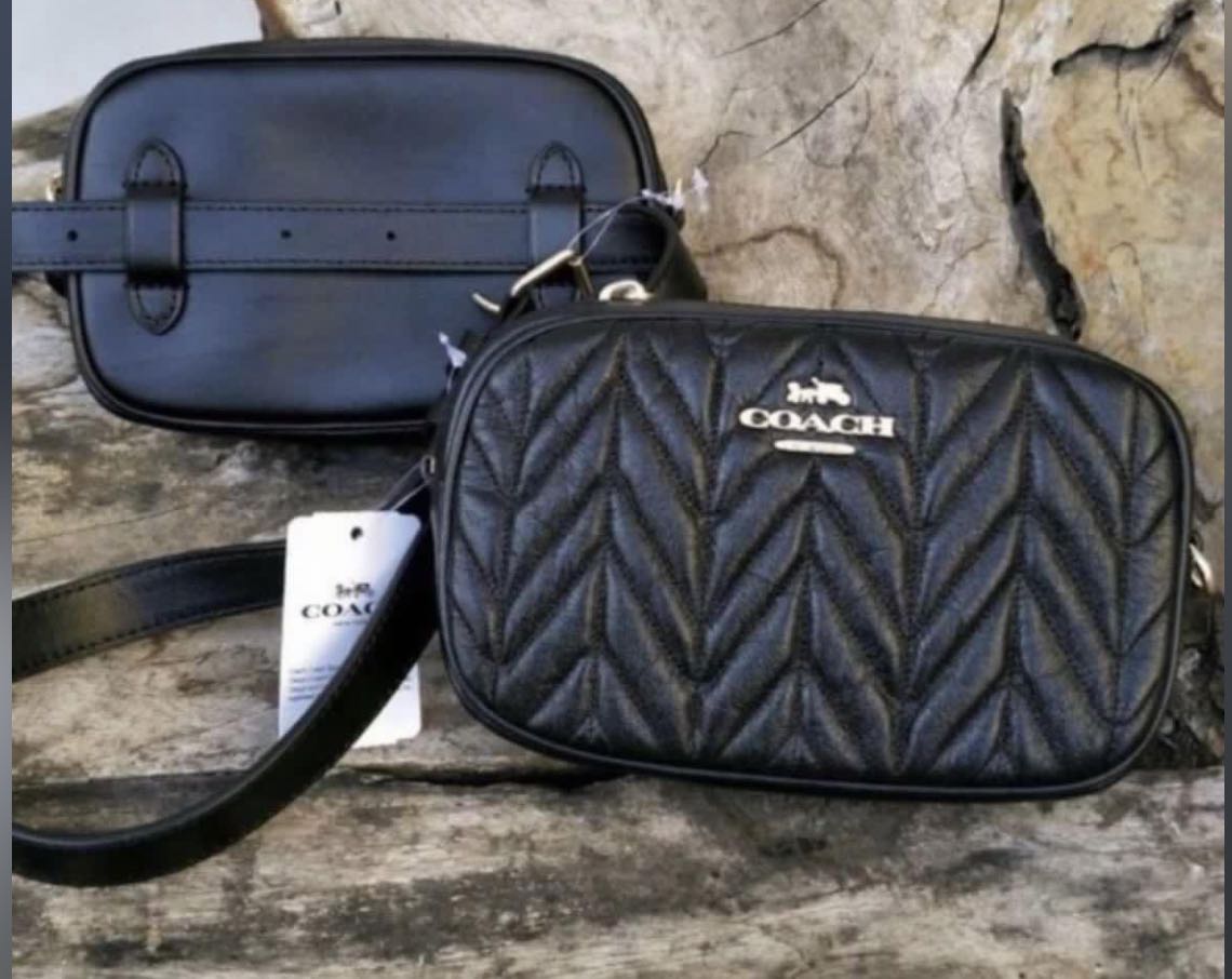 Coach quilted belt hot sale bag