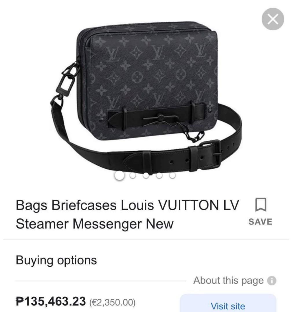 Brand New Louis Vuitton LV Briefcase Steamer Messenger, Luxury, Bags &  Wallets on Carousell