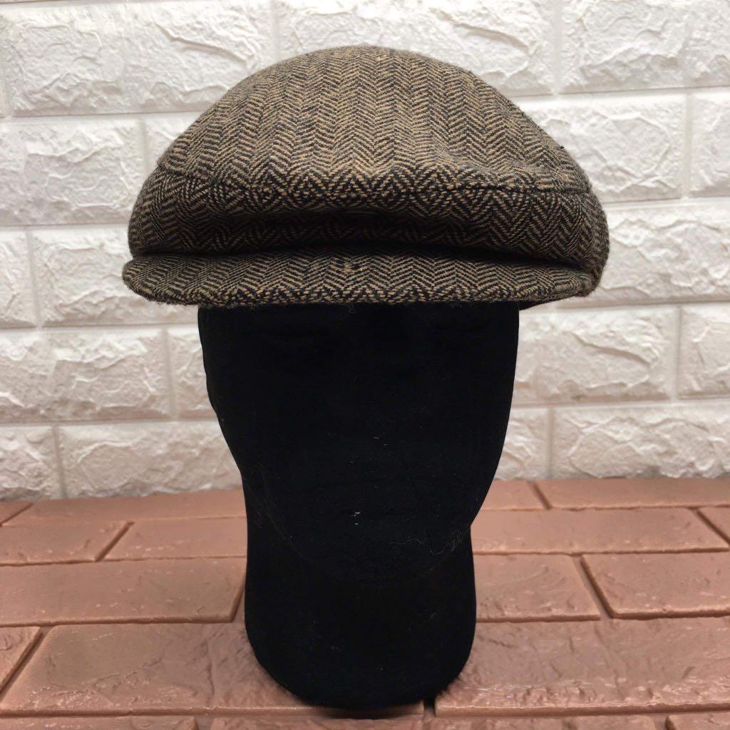 BRIXTON Men's Hooligan Driver Snap Hat (Brown/Khaki) (Category: Caps & Hats) located in Pasay City. Submitted by ayinong2 (Listing ID 1163068143, Image 3). Description: Description: -Material: 100% Cotton -Head Sizing: 7 1/4 (58 cm/MEDIUM) -Snap closure + curved brim -Driver cap style in adjustable fit casual use NOTE; Actual item has broken closure button in brim part/ Can be seen on sample photo/ WYSIWYG/ Please manage your expectations.
