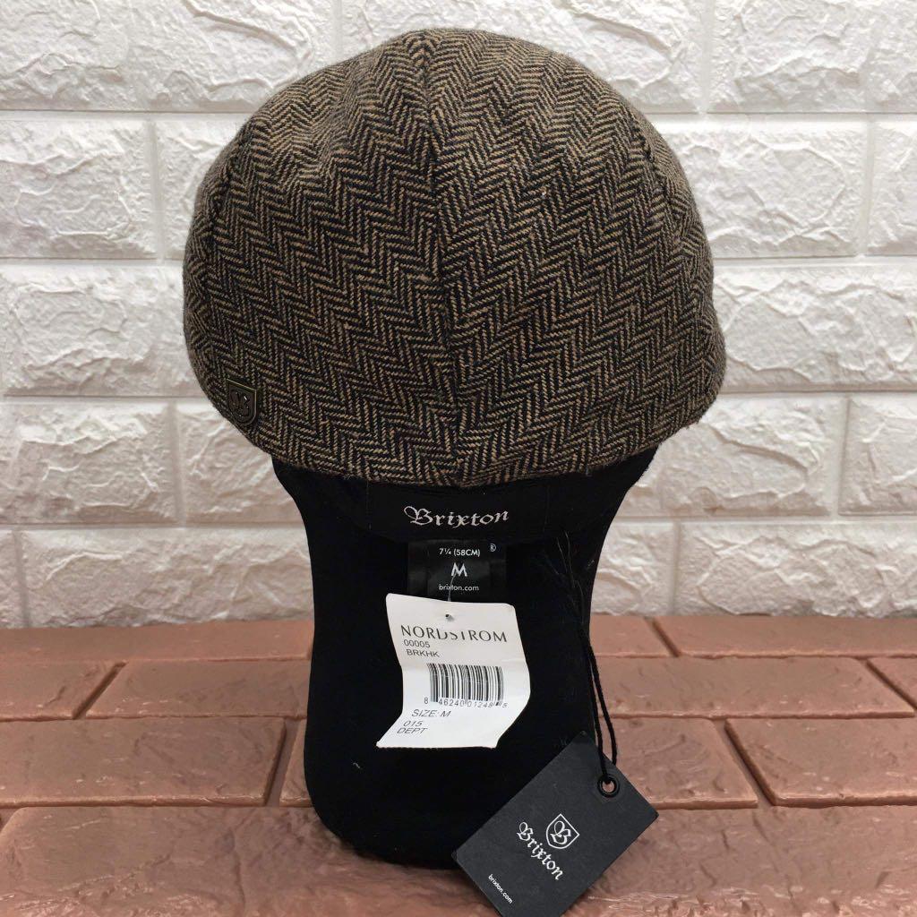 BRIXTON Men's Hooligan Driver Snap Hat (Brown/Khaki) (Category: Caps & Hats) located in Pasay City. Submitted by ayinong2 (Listing ID 1163068143, Image 2). Description: Description: -Material: 100% Cotton -Head Sizing: 7 1/4 (58 cm/MEDIUM) -Snap closure + curved brim -Driver cap style in adjustable fit casual use NOTE; Actual item has broken closure button in brim part/ Can be seen on sample photo/ WYSIWYG/ Please manage your expectations.