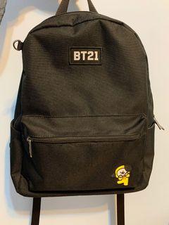 BT21黑色後背包#618