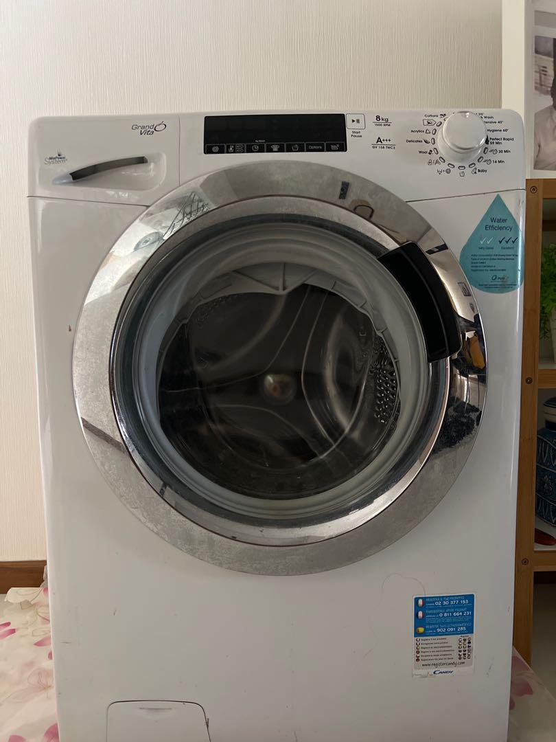 Candy front load Washing machine 8kg, TV & Home Appliances, Washing
