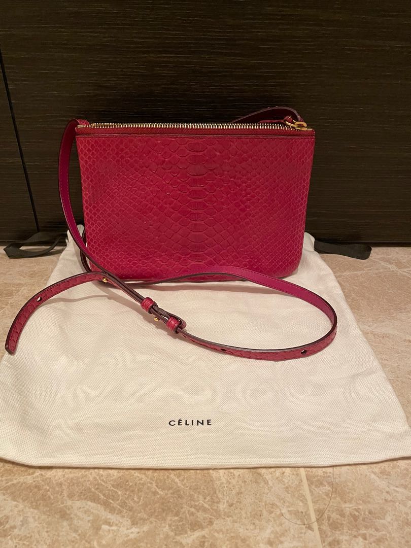Celine trio online bag pink