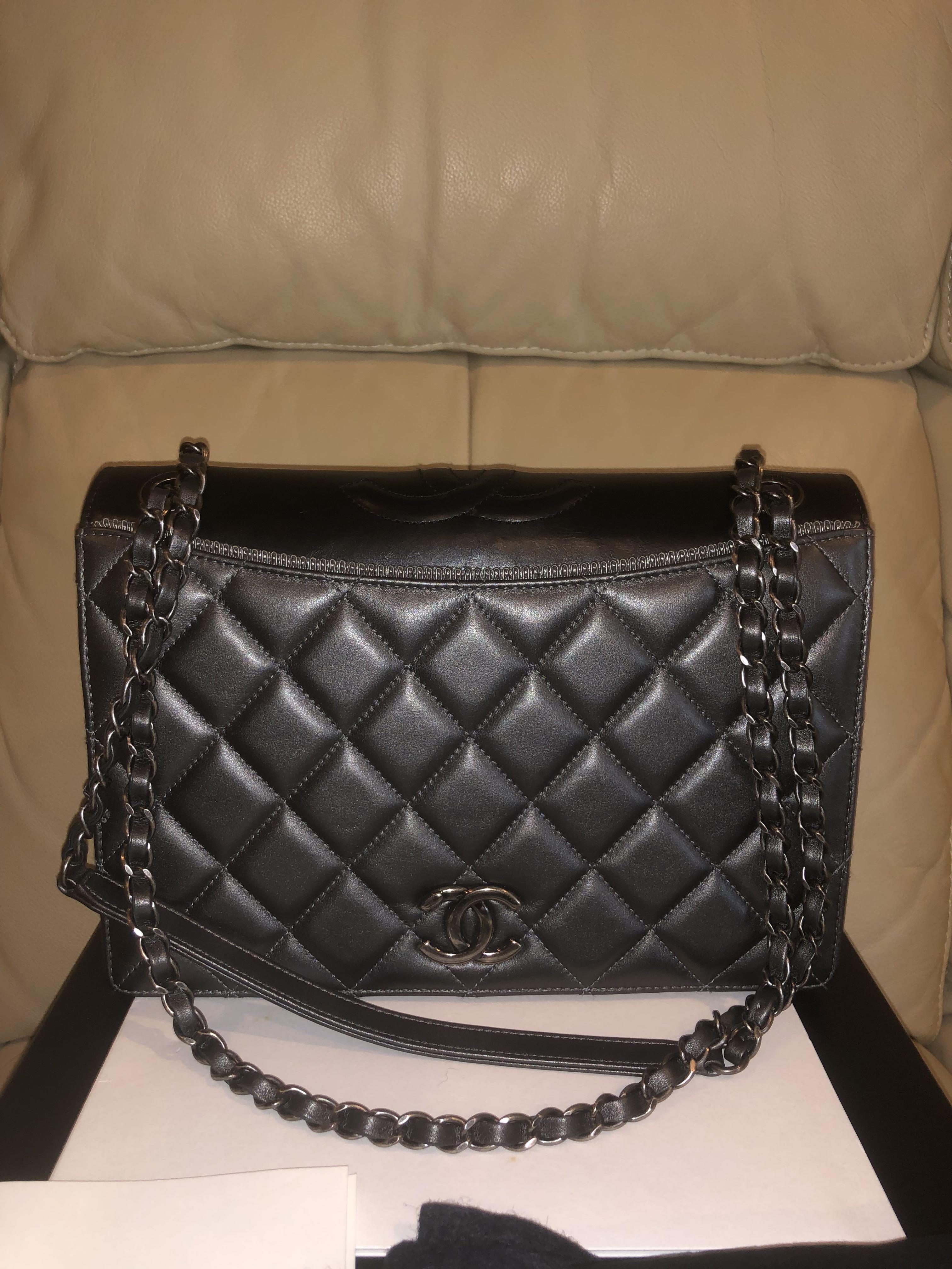 All black chanel bag hotsell