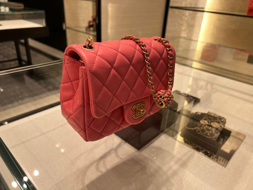 Chanel Bag mini flap pearl crush (coral pink), Women's Fashion, Bags &  Wallets, Shoulder Bags on Carousell