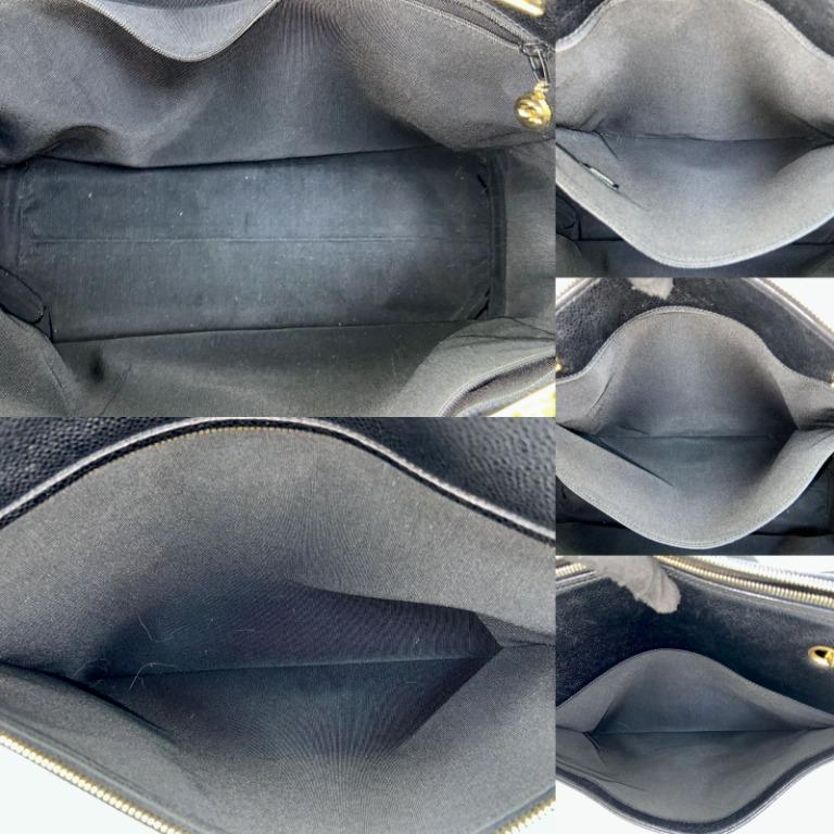 CHANEL Chanel Caviar Skin Deca Coco Mark Mini Pouch Accessory Case Multi  Black 20191108