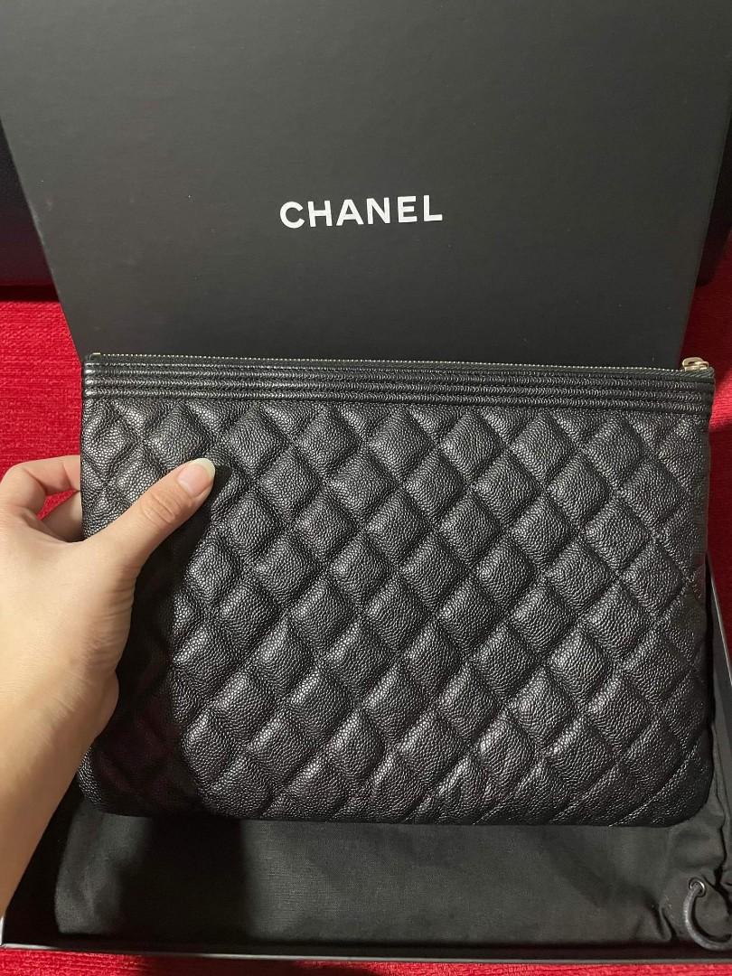 CHANEL Classic Pouch clutch - Caviar GHW - Medium O Case, Luxury, Bags &  Wallets on Carousell