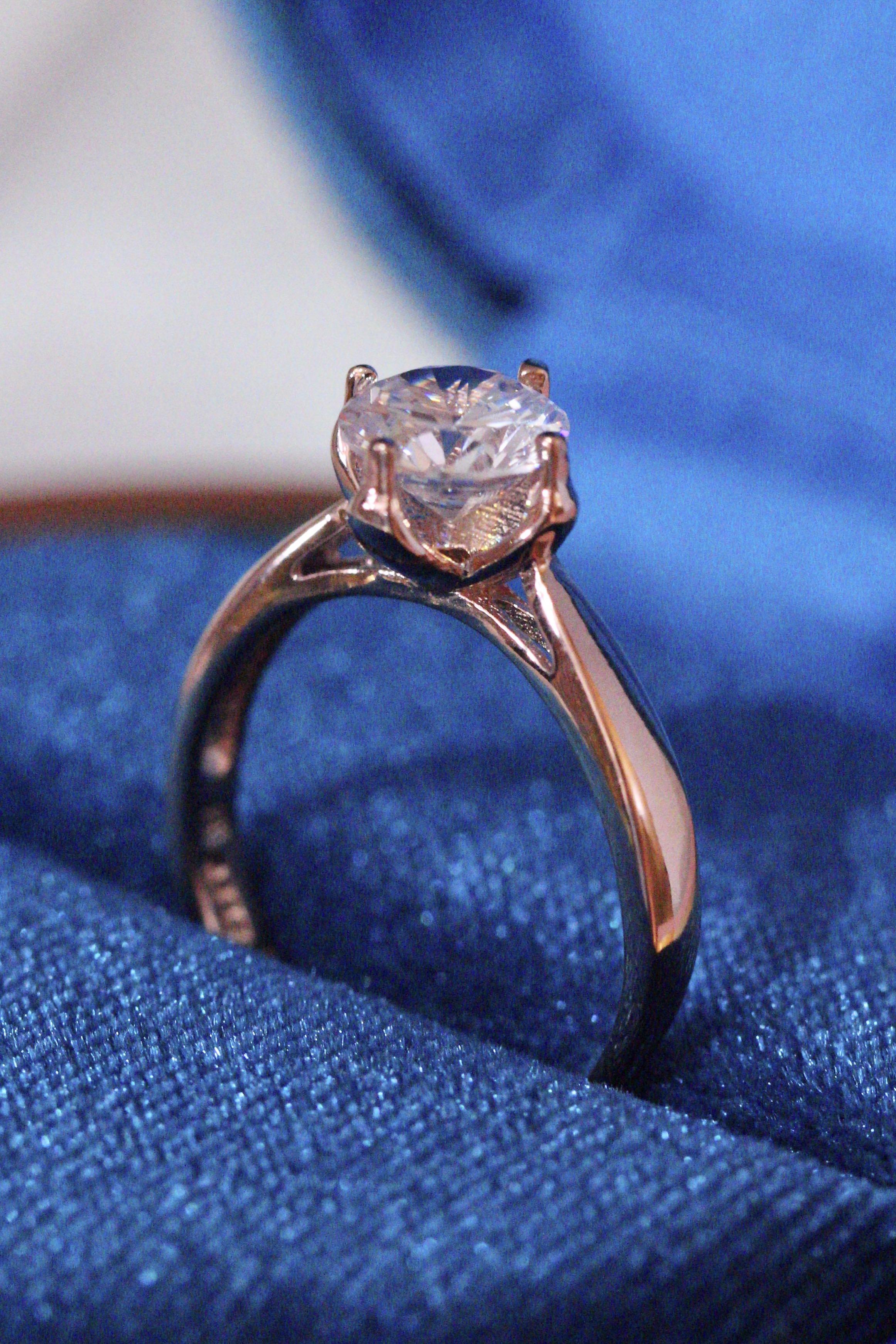 Cz solitaire clearance ring
