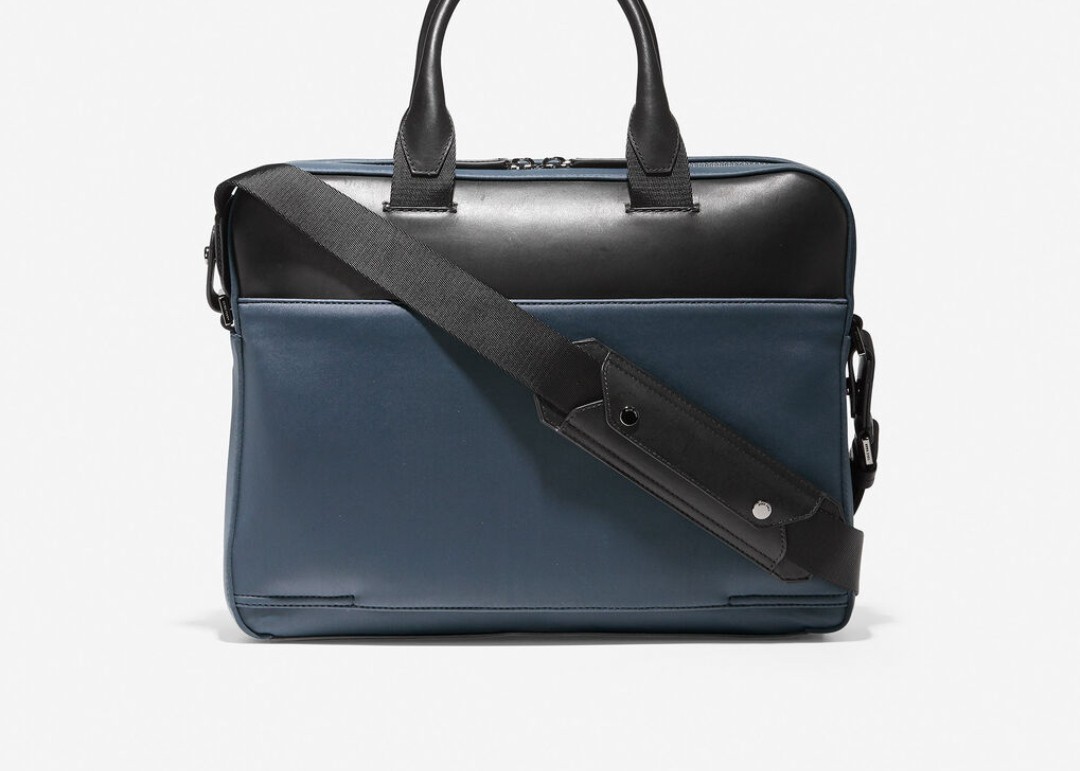 Cole haan online leather laptop bag