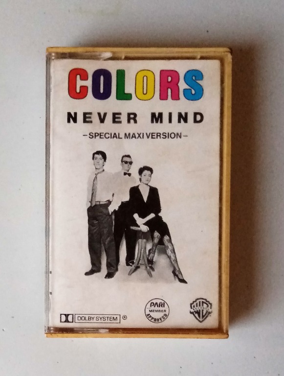 Colors Never Mind Maxi Single Limited Edition Cassette Tape Vg Phl