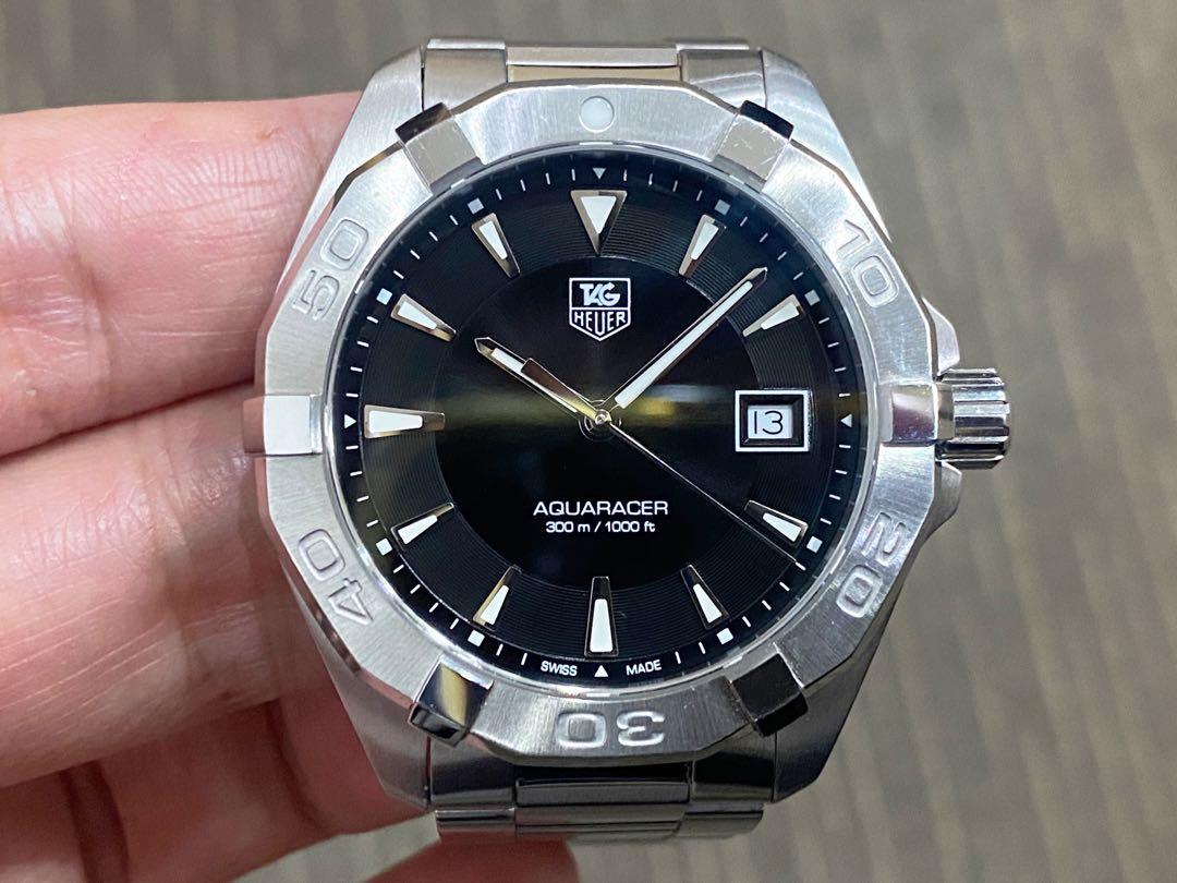 Complete Mar 15 Tag Heuer Aquaracer 300 Quartz 41 Black WAY1110