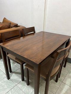 Solid Wood Dining Set Bought this for 52k in Singapore including shipping fee.
100% Authentic and Durable.

Top Quality Dining Set made by Picket&Rail
Singapore's #1 Solid Wood Custom Leather Store.