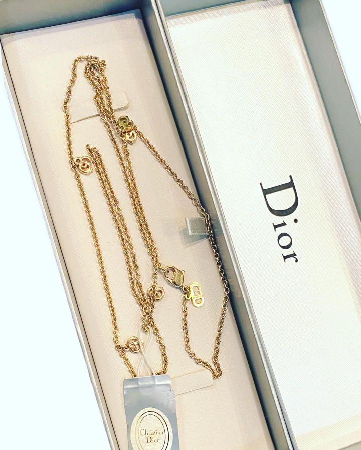DIOR VINTAGE NECKLACE long Luxury Accessories on Carousell