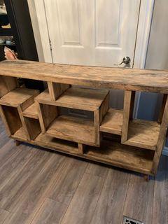 Distressed console table