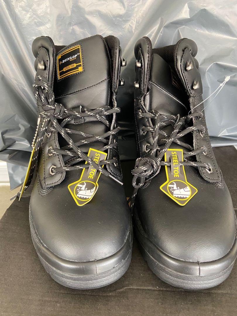Dunlop Safety Boots Leather Upper Men s Fashion Footwear Boots