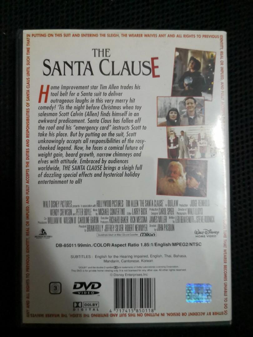 DVD 7025 今個聖誕大件事The Santa Clause 添艾倫, 興趣及遊戲, 音樂