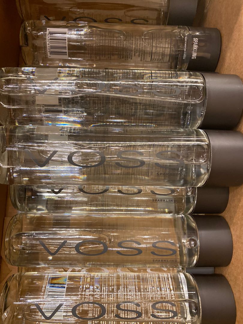 Take all! 6 pcs Empty Voss Bottles 375ml (small), Furniture & Home