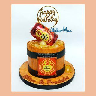 Redhorse Cake | Jack Daniels Cake | Liquor Cake | Blue label Cake |  Cake for Father, Dad, Papa, Boss | Customize Fondant Cake