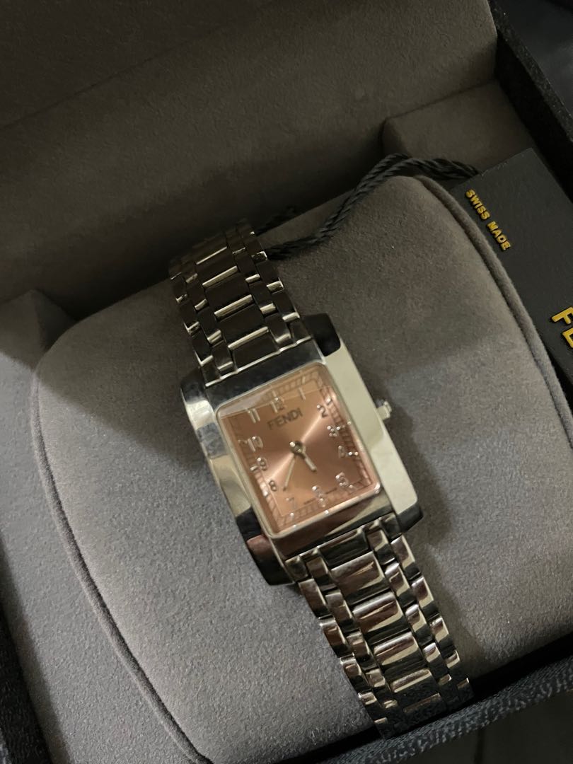 Fendi F378524500 - Quartz Silver-tone Dial Stainless Steel... for Rs.57,768  for sale from a Trusted Seller on Chrono24