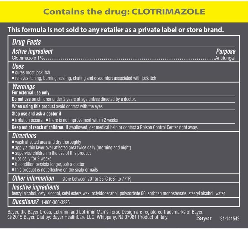 (Free Delivery) Lotrimin AF Jock Itch Antifungal Cream, Groin, Crotch