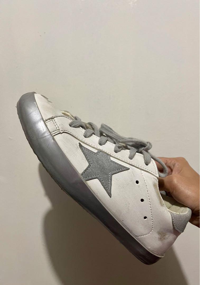 Golden Goose size 36 (Category: Sneakers & Footwear) located in Quezon City. Submitted by blamson0804 (Listing ID 1163072287, Image 3). Description: Bought this from another Carouseller. Size 36 I’m usually size US 6, this pair fits but no more allowance, and my feet look smaller so I’m selling it. Never used just tried on. Outsole is 24 cm Insole is 23.5 cm No lowballers please. Thank you..