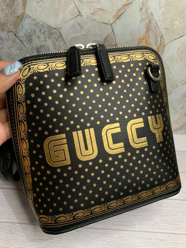 gucci bag black gold